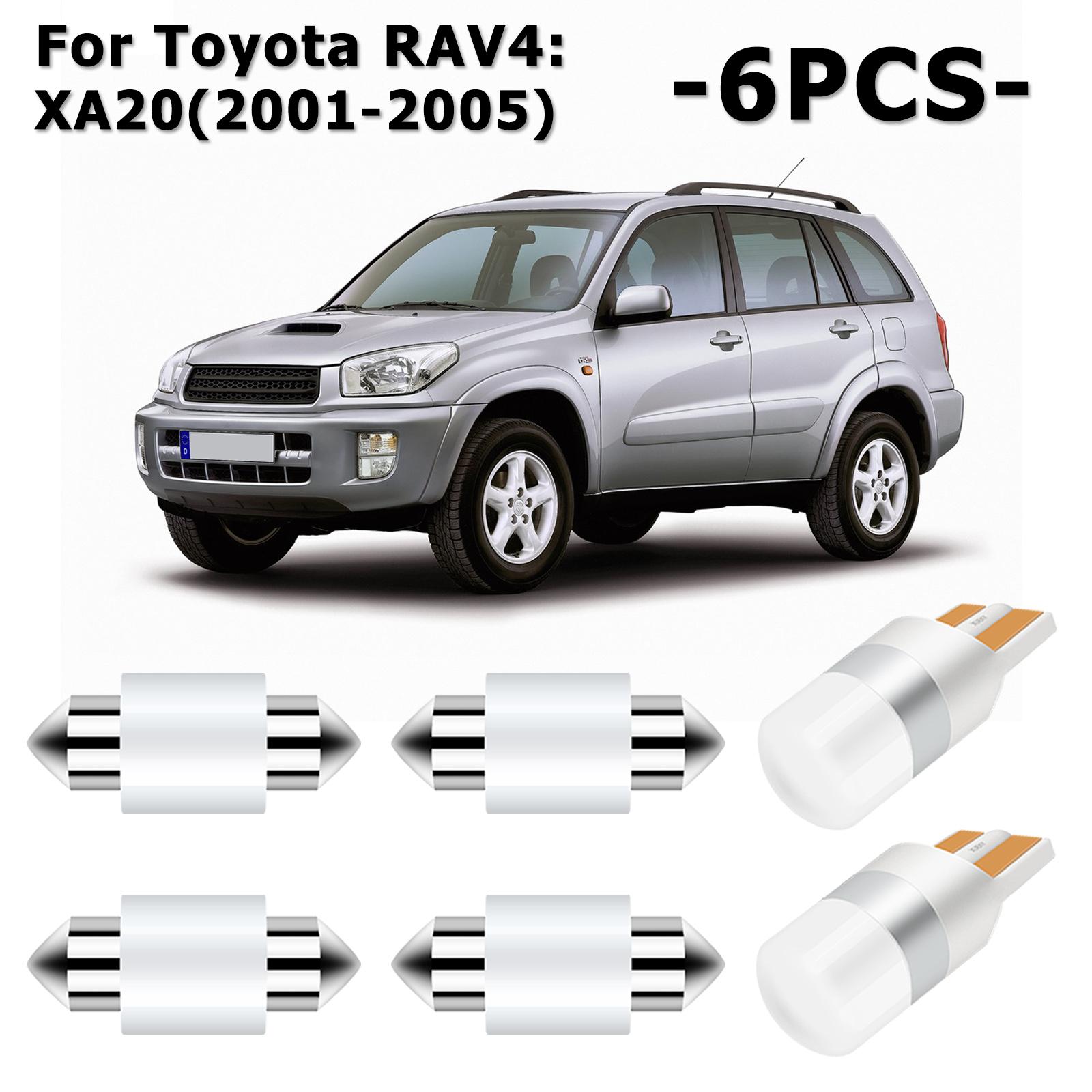 OEMASSIVE Для Toyota RAV4 XA20 XA30 XA40 2001-2005 2006-2012 2013-2018 Светодиодный комплект ламп для подсветки номерного знака, карты, купола, потолка XA20