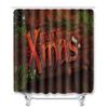 Christmas Home Shower Curtain Polyester Cloth Four-Piece Toilet Floor Mat Bathroom Non-Slip Door Mat Bedroom Carpet