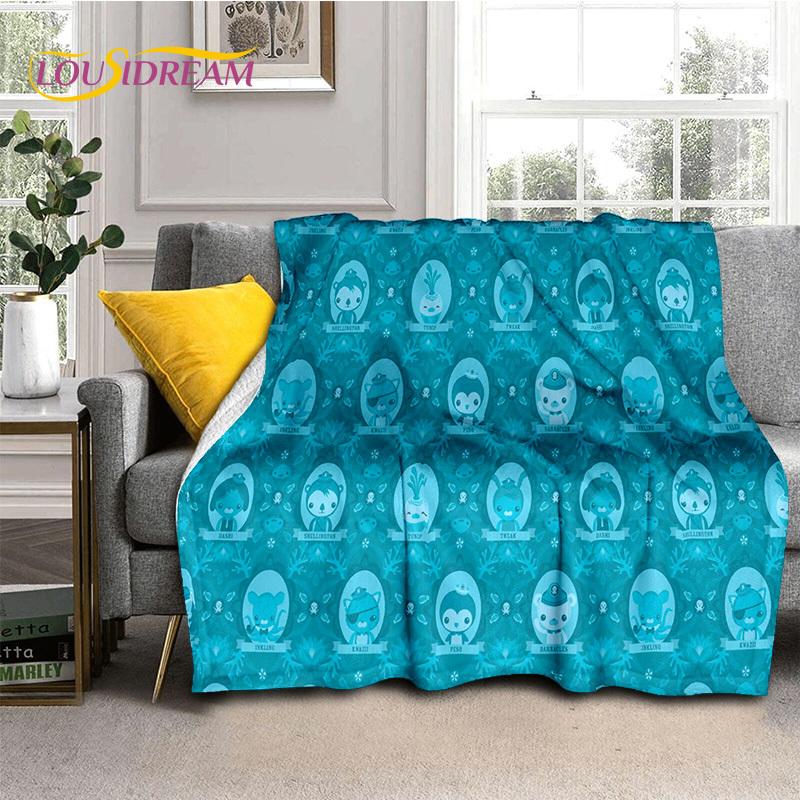 The Octonauts Barnacles Cute Cartoon Soft Blankets,Keep Warm Flannel Throw Blanket for Picnic Beds Sofa Home Bedroom Gifts Kids