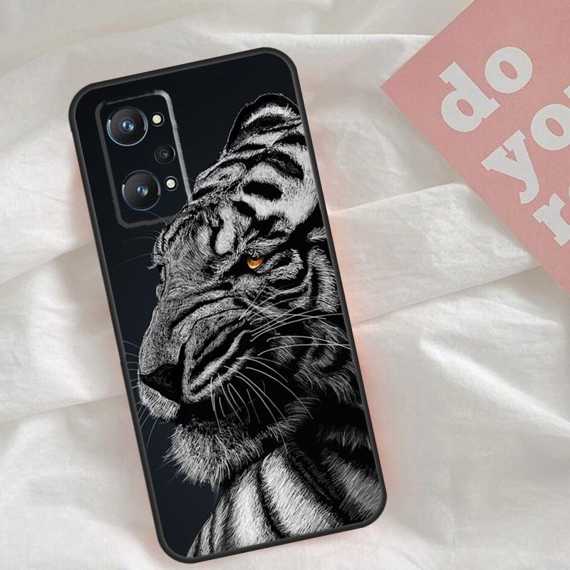 Animal Tiger Case For Realme C65 C67 C71 C63 C61 C55 C51 C53 C35 C75 11 12 13 14 15 Pro Plus GT6 GT7 Pro