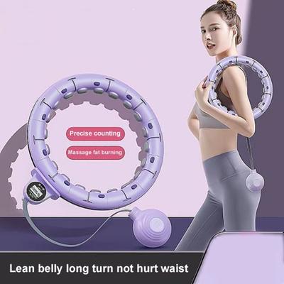 Cerchio Fitness Intelligente Infinity Ponderato 24 Nodi Staccabili Cerchio Pesi con Contatore Cerchio Perdita Peso Donna 2 in 1 Attrezzatura per Messaggi Fitness Addome