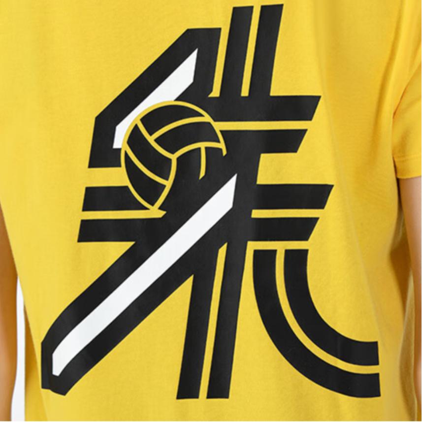 Under Armour Letter Print Sports Running Fitness Short Sleeve T-Shirt Women Tops Yellow 1363203-790