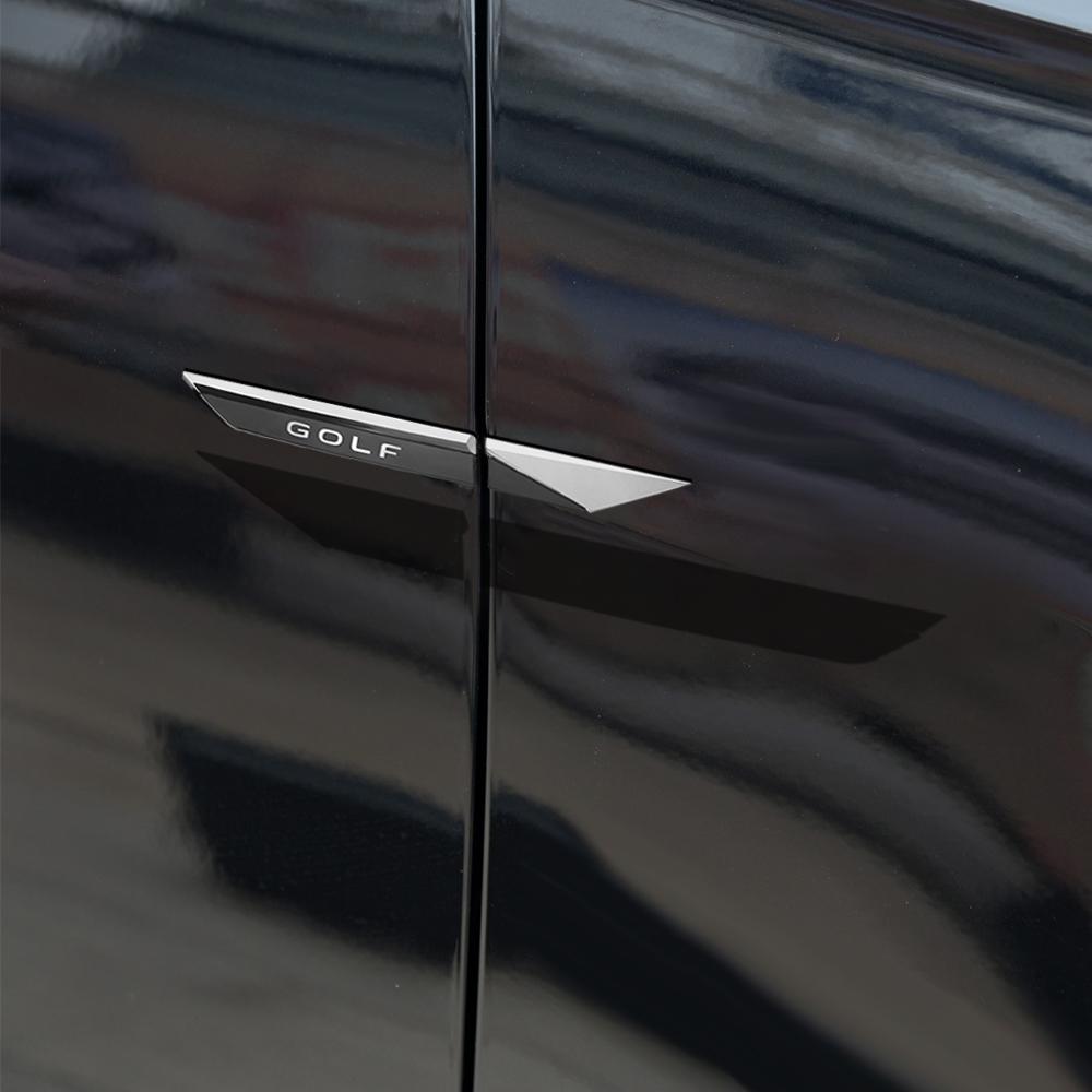 Car Accessories Metal Side Body Fender Front Door Cover Trim Sticker For Volkswagen VW R Polo Passat Rline Golf Tiguan Jetta GTI zl6