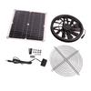18V 12W Solar Exhaust Fan Kit Waterproof DC Brushless Round Solar Panel Cooling Fan for Workshop