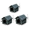 Insulated Warm Pet House For Cats And Small Dogs Outdoor Use Waterproof Rain Snow Protecting Easyly Clean