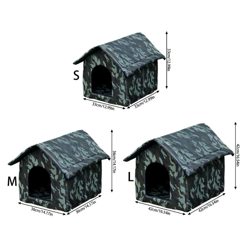 Insulated Warm Pet House For Cats And Small Dogs Outdoor Use Waterproof Rain Snow Protecting Easyly Clean