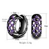 Sace Gems Classic Purple 3A Zircon Earrings for Women Wedding Party Gifts