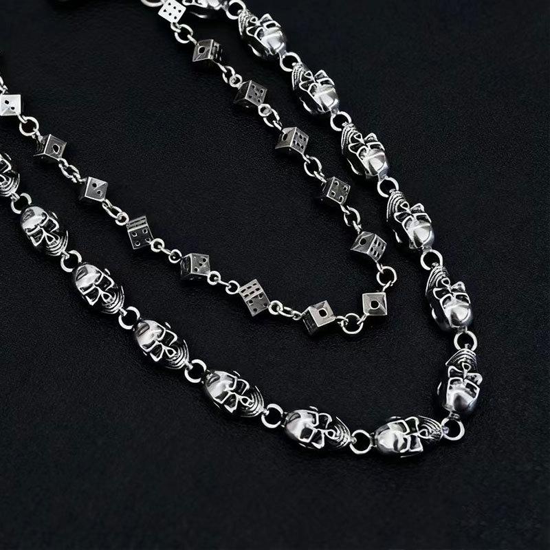 Chaîne de taille Crâne Style Punk Sombre Chaîne de Pantalon Jeans Homme Chaîne de Taille Personnalité Femme Style Hip Hop Sortie de Rue