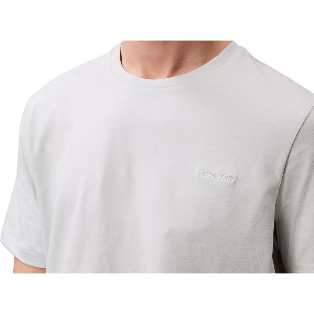 Calvin Klein T-shirt Uomo Manica Corta Girocollo Morbida Casual Confortevole Top Verde Chiaro 40BC238-064