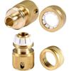 4pcs Brass Hose Connector Hose Quick Connector 1/2 Inch Garden Hose Quick Connector Quick Connector For Arro Hoses - DD