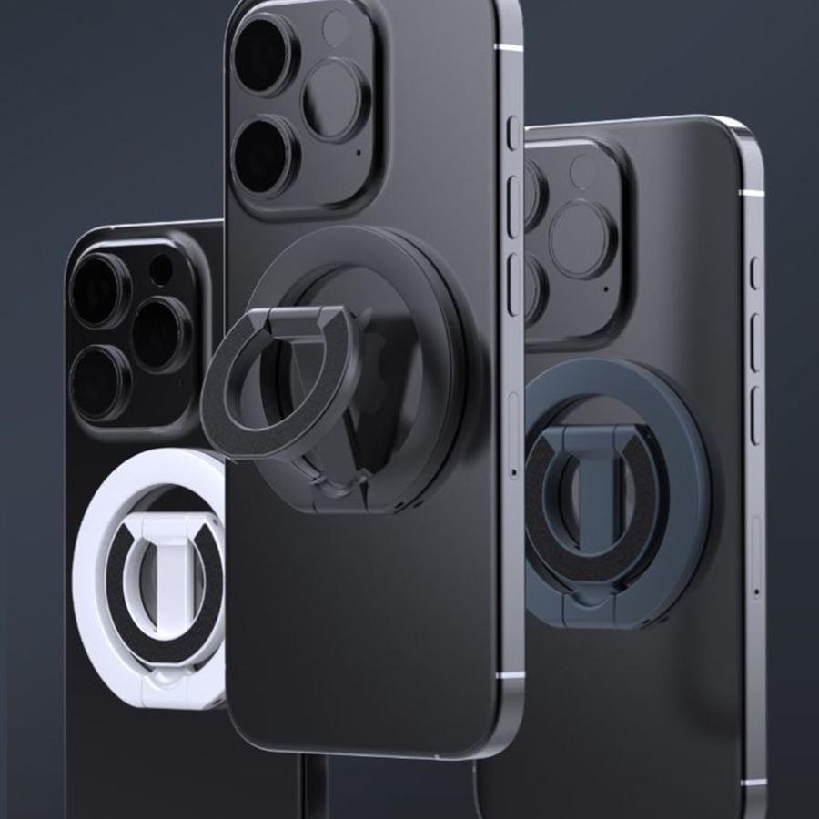 For MagSafe Double Sided Magnetic Phone Ring Holder For iPhone 17 16 Cellphones Stand Phone Accessories Support Telephone Grip