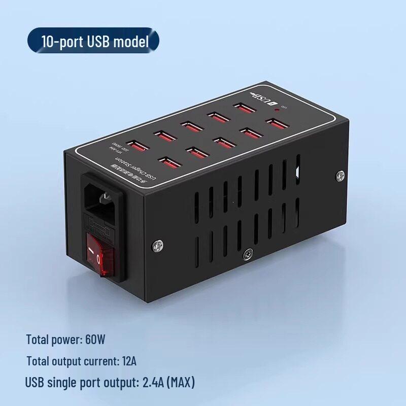 Multi-port USB Fast Charger: Smart Desktop Charging Station for Multiple Devices