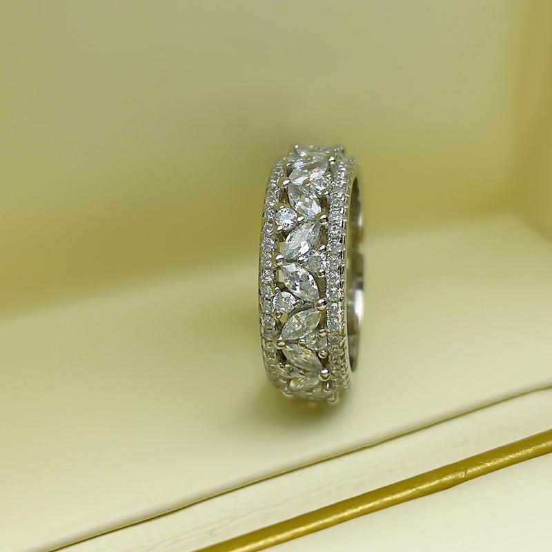 Lindon Classic Copper Alloy Zircon Ring Ladies Jewelry Wedding Promise Party Gift
