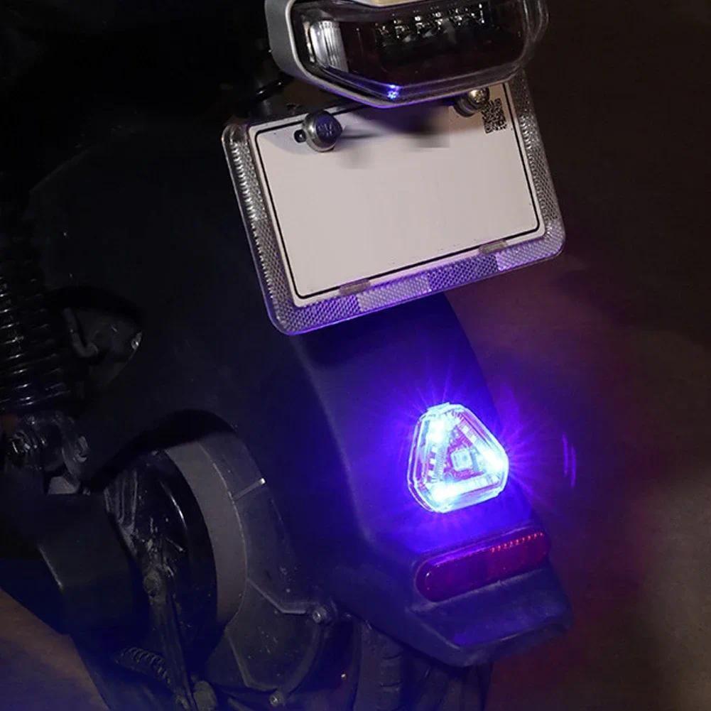 Solar Powered Motorcycle LED Warning Light with Motion Sensor and Magnetic Mount