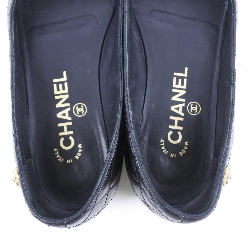 CHANEL Matelasse pumps black Calfskin Women Used