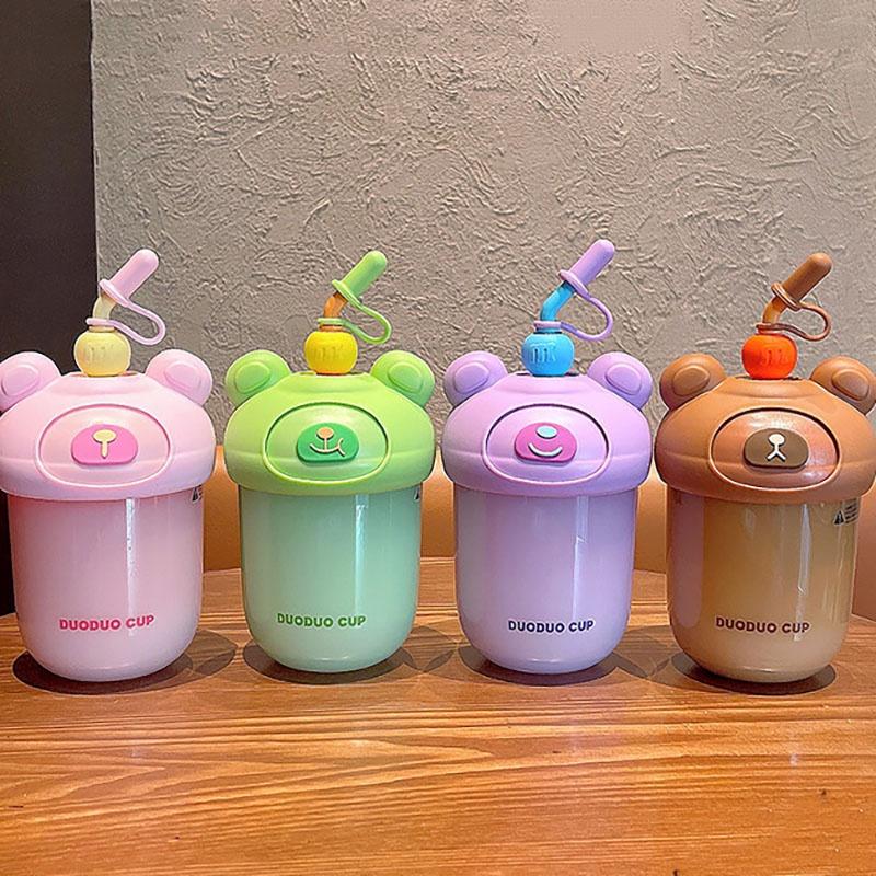 Modern And Minimalist Style Straw Cup For Students And Children Easy To Carry 600ml