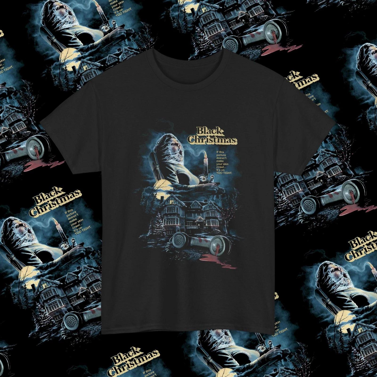 Black Christmas Horror Movie T-Shirt, Classic Slasher Film Shirt S