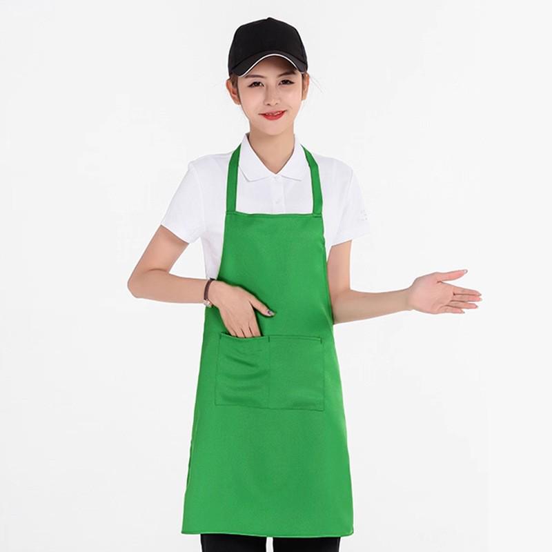 Korean Style Waterproof Kitchen Apron with Custom Logo