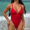 Straps Fashionable Bikini Backless Skin Skin-covering One-piece Swimsuit Women's Beach