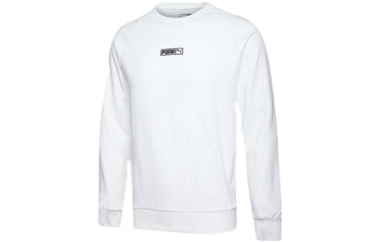 PUMA Sweatshirts Unisex White Crew Neck Moderate Regular 597358-02 XL
