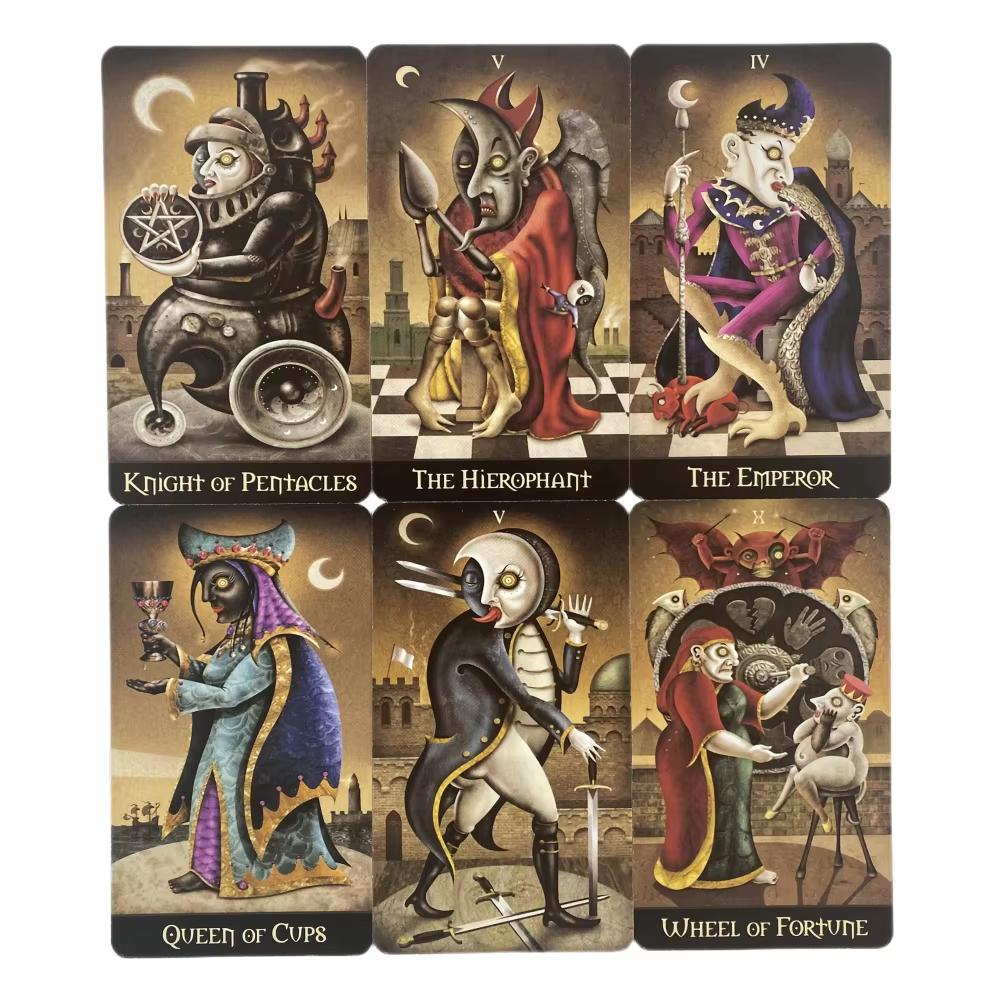 Nuove Carte dei Tarocchi Deviant Moon Versione Inglese Tavola Divinatoria del Destino Giochi da Tavolo per Festa in Famiglia Divertenti da Giocare