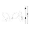 Langlebige Anti-Drop-Haken Silikon Anti-Lost Ohrhaken Integrierter Stahl Draht Anti-Fall Ohrhaken für Samsung Galaxy Buds 3/3 Pro
