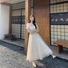 Elegant French Retro Waist-Cinched Patchwork Dress for Women - Summer 2026 Collection