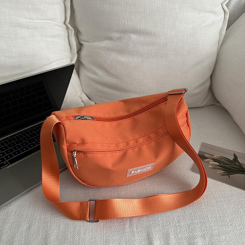 

Simple casual shoulder bag Student lightweight messenger bag 2024 spring new fashion foreign style large capacity tote bag No pendant помаранчевий