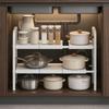 Carbon Steel Under-Sink Storage Rack Space-Saving Expandable Under Sink