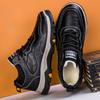 Sneakers Men's New Leather Shoes Fashionable Casual Sneakers Outdoor Thick Sole Hiking Men's Shoes Commuting Shoes