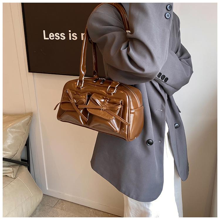 Niche High-End Ballet Bow Autumn Shoulder Bag: Exquisite Fashion Crossbody for Women