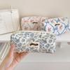 Large Capacity Pencil Case Floral Print Pen Bag Bows Pencil Bag School Supplies For Students