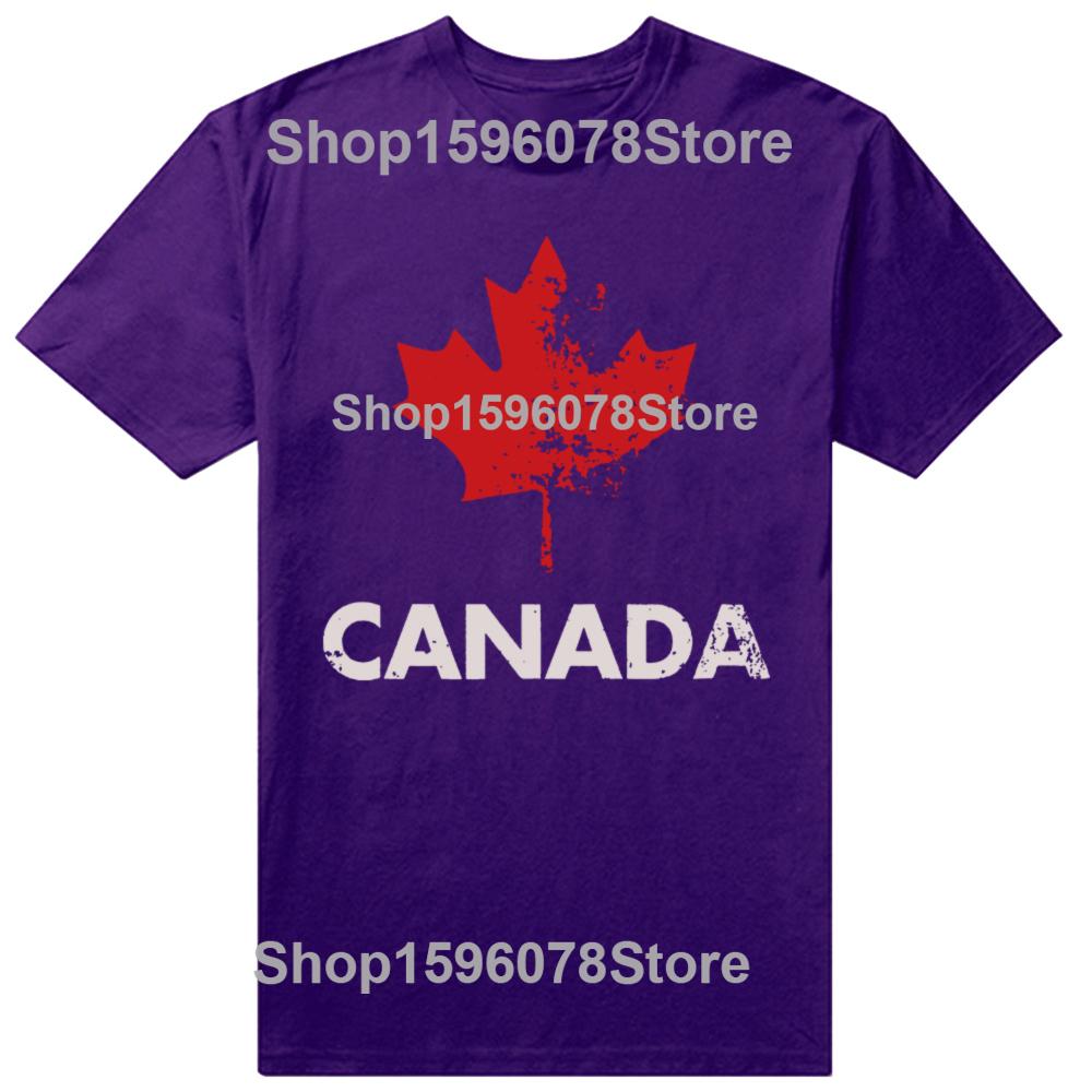 Funny Canada Maple Leaf Heartbeat T Shirts Cotton Streetwear Short Sleeve Gifts Mens Fashion Casual Loose Canadian T Shirt