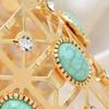Dunhuang Dance Turquoise Fairy Bracelet - Hollowed Bangle with Unique Personality