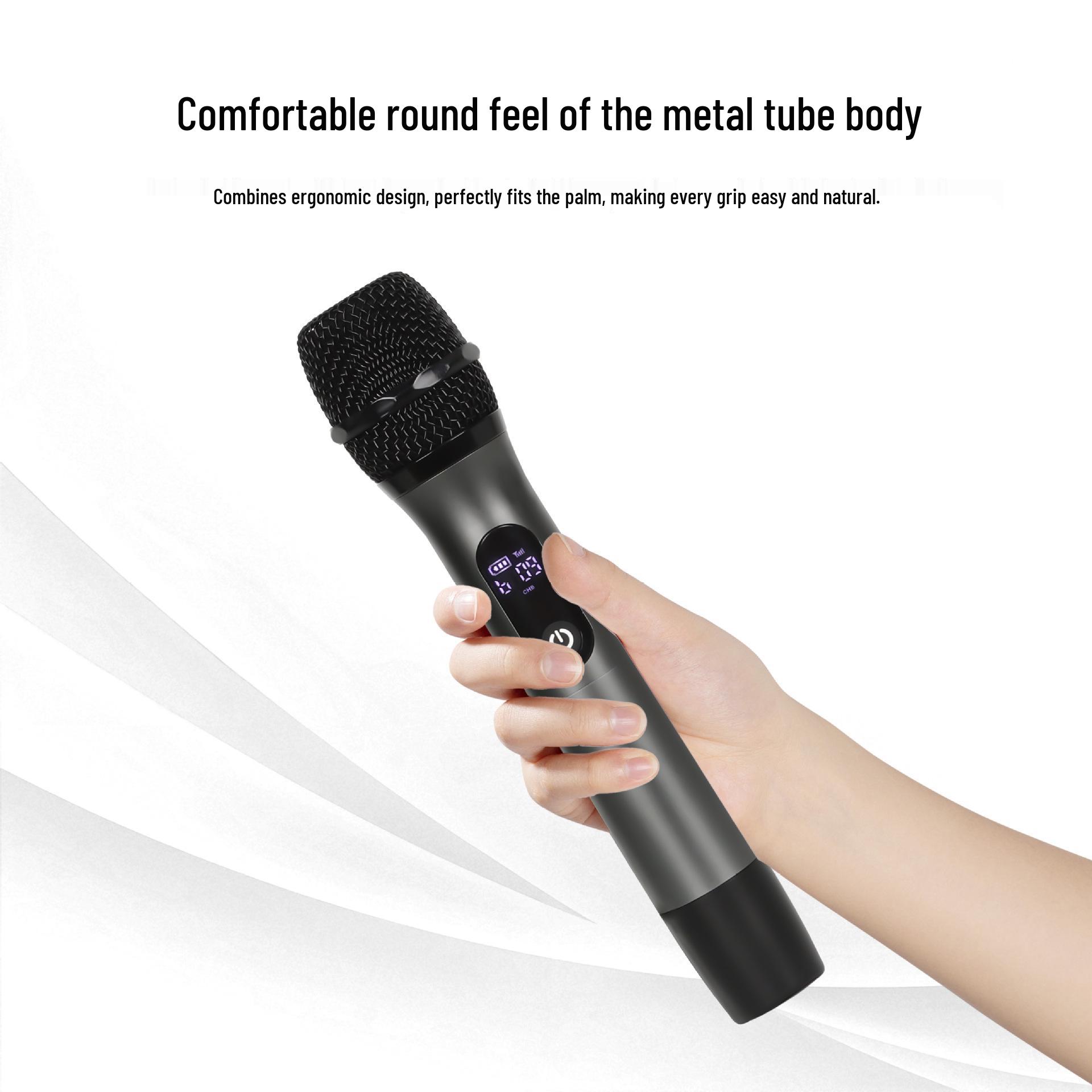 

Universal All-Metal UHF Wireless Microphone & Amplifier Set for KTV and Home Karaoke