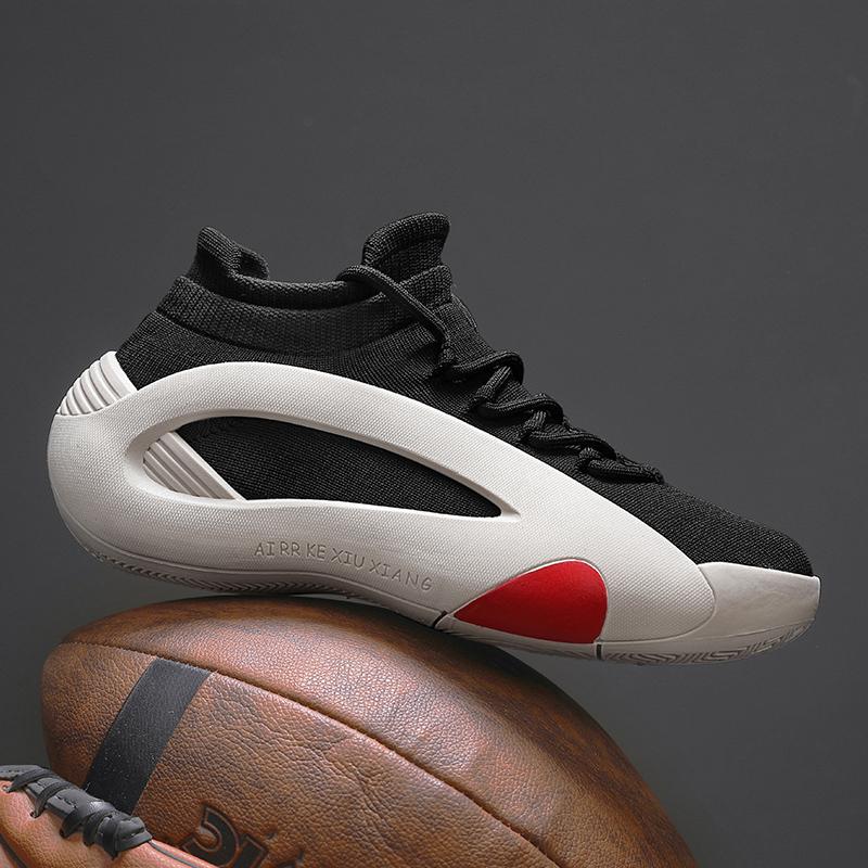 Mens Basketball Shoes 2025 Original luxury Casual Soft Sports Shoes Round Head Handsome Elastic Wide Feet Air Cushion Sneakers