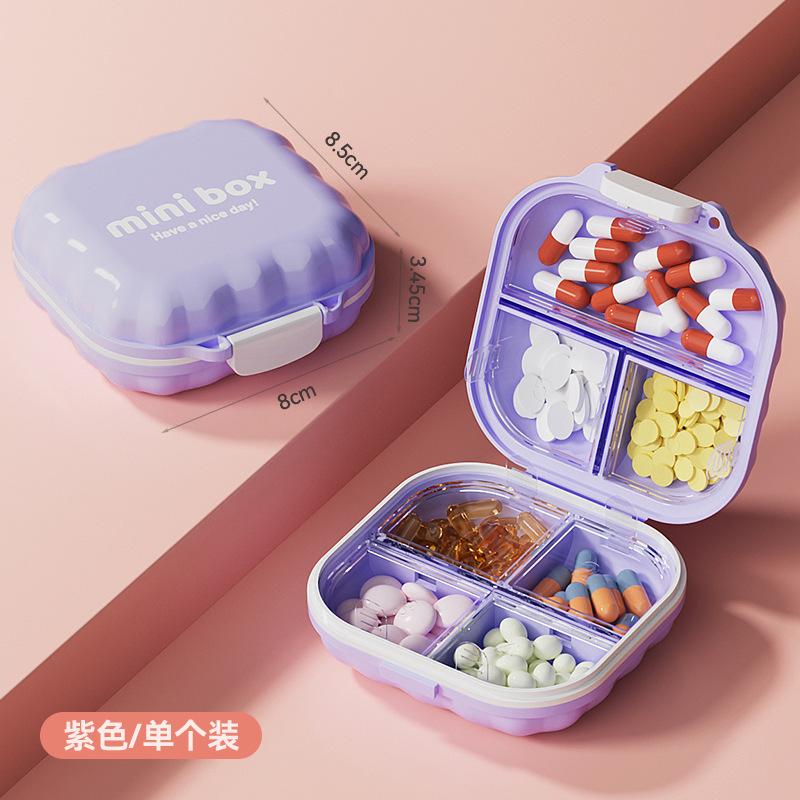 Portable Mini Pill Dispenser for Home Use, Three Meals A Day