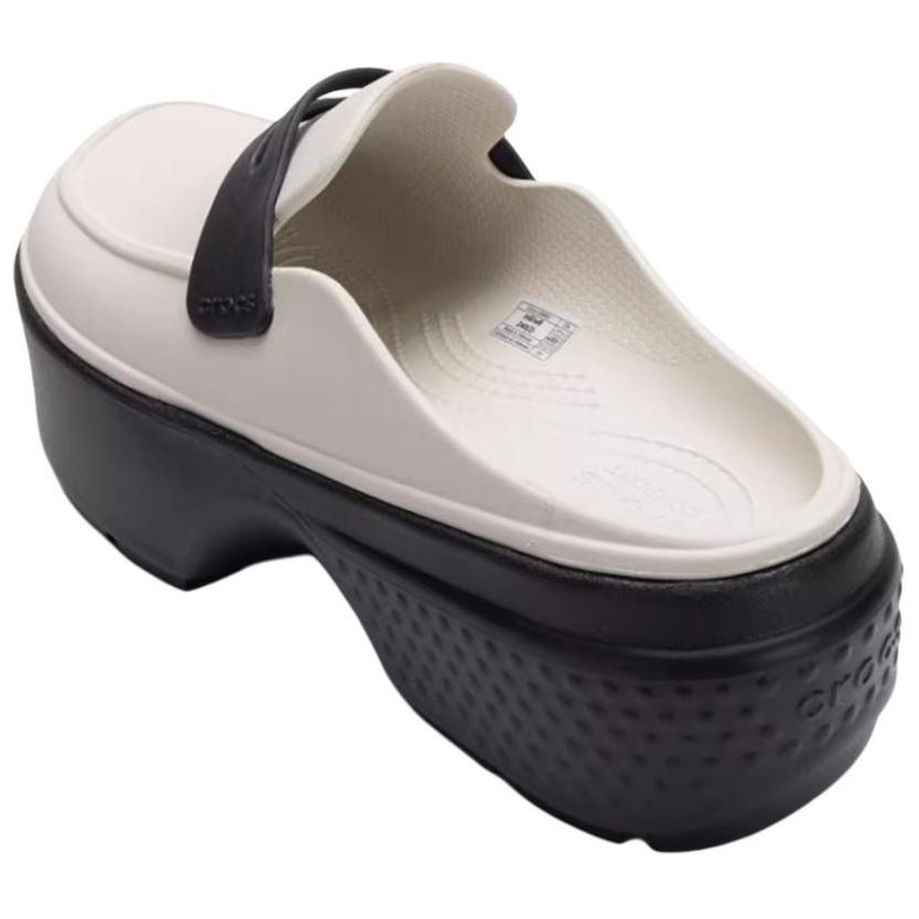 Crocs Stomp Loafer Linen Black Men Sneakers Cream 209937-1HR