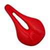 Leather Carbon Fiber Bike Seat Breathable Bike Saddle Cushion Shock Absorption Hollow Cycling Saddle Seats for Men Women