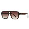 High Quality Retro High End Designer Style Edgy Punk Trendy Oversized Square Shaped Female For Both Male Sun Glasses Top