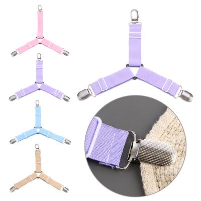 Adjustable Elastic Belt Fastener Bedding Holder Non-slip Straps Grippers Bed Sheets Buckle Mattress Clip Bedclip Quilt Fixer