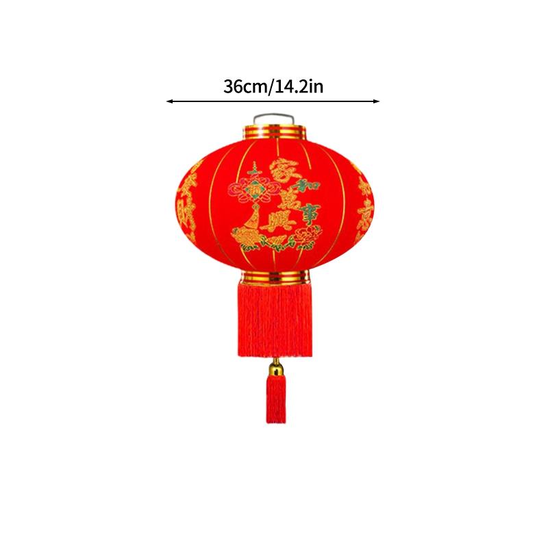 2026 Chinese New Year Hanging Pendant Decoraitons Red Lanterns Spring Festival Celebration Good Fortune Foldable Lantern