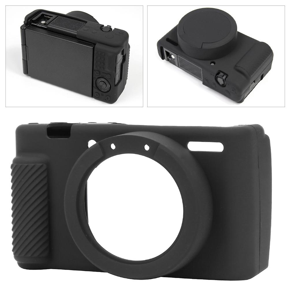 Digital Camera Protective Case Digital Camera Silicone Protective Cover Case Accessory for Sony ZV1 Camera Black