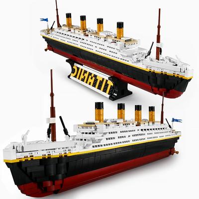 Large Titanic Model Building Block Kit Craft Toys DIY Toys Car Decoration Crafts Animation Derivatives Children Toys