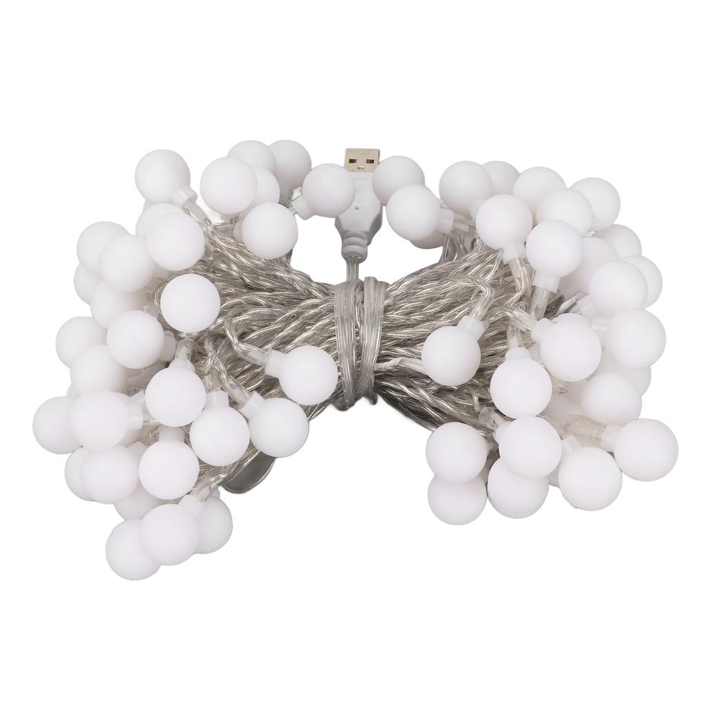 Ball String Light Waterproof USB Powered Colorful Decorative LED Lamp String for Christmas Party