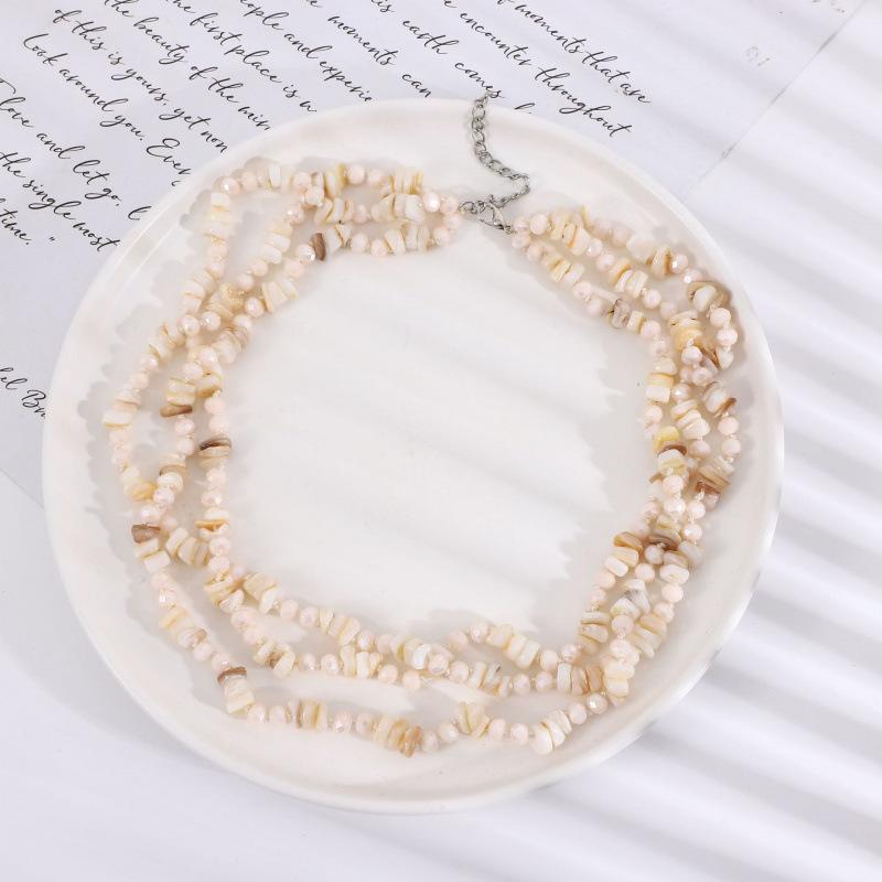 

Holiday Style Natural Shell Necklace Women S High Sense Light Luxury Niche Collarbone Chain Neck Chain