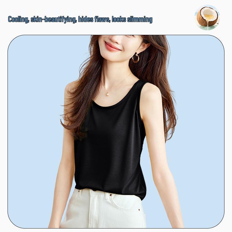 

Women s Slimming Camisole Vest with Tummy Coverage, Inner Layer and Side Bra Coverage - 2025 Summer Collection XXL