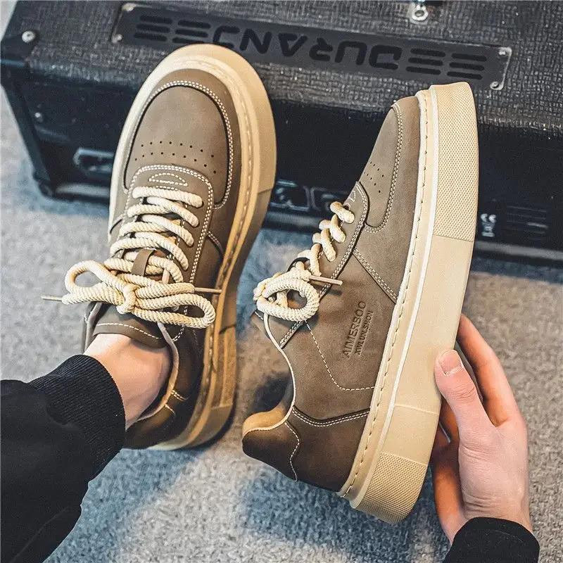 Men's Vulcanize Shoes Plimsoll Sneakers Male Casual Chunky Luxury Sale Slip-ons Brand Size 44 Social Shipping Free Low Price 40