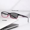 Trendy Ultralight Photochromic Bifocal Square Reading Glasses