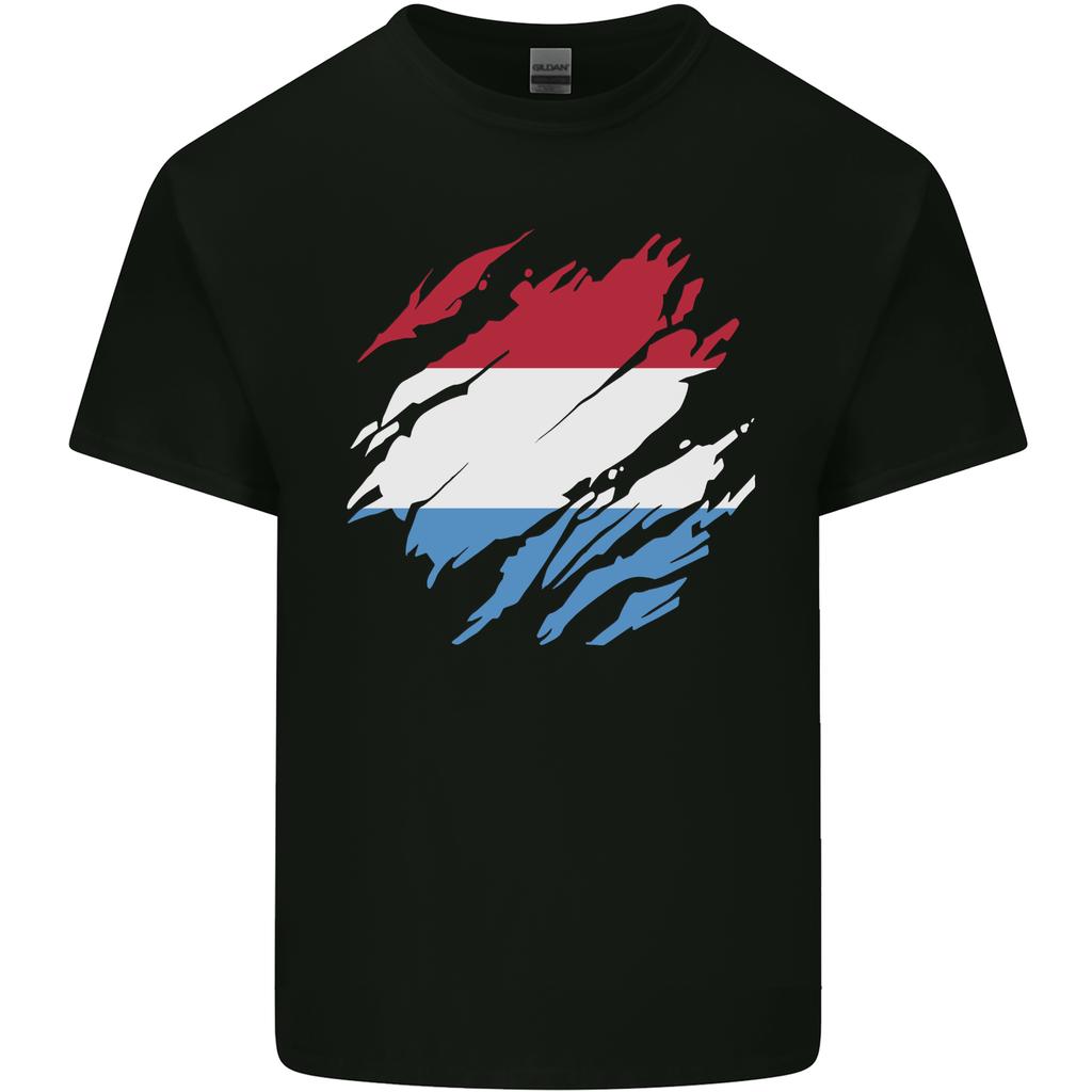 Torn Flag Luxembourg Unisexs Light Cotton TShirt